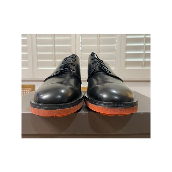 Robert Clergerie Robert-DL Oxford Dress Shoe Black Glazed Leather Size 11 US NIB main image 4